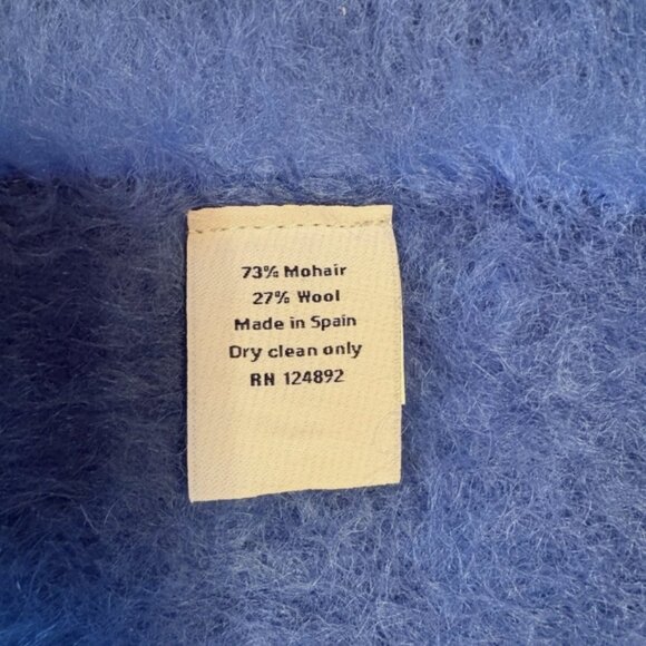 SOLD ON EBAY SERENA & LILY mohair and wool thrown blanket thick and warm - Picture 4 of 5